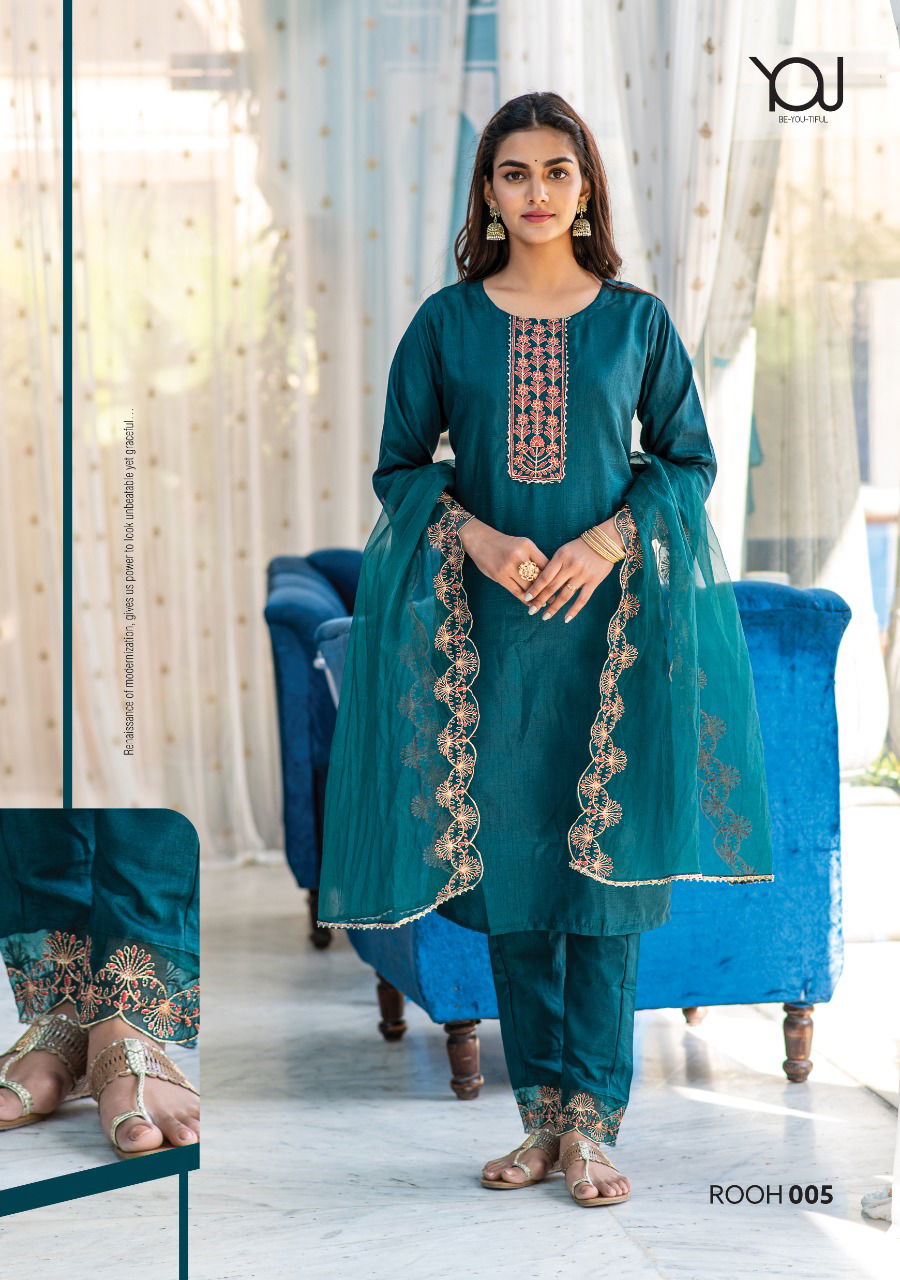 Wanna Rooh Designer Festive Wear Silk Ready Made Salwar Suit Collection